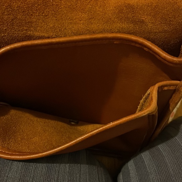 COACH Vintage 90s USA Station Slim Classic British Tan Cognac Leather Messenger - Picture 11 of 16